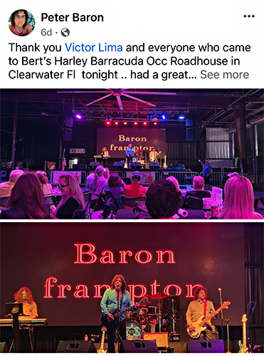 Baron Frampton Tribute OCC Roadhouse Facebook post